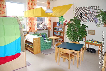 Leseecke im St. Ulrich-Kindergarten Kevenhüll