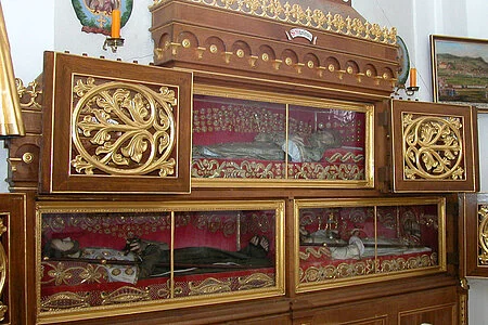 Schrein in der Wallfahrtskirche
