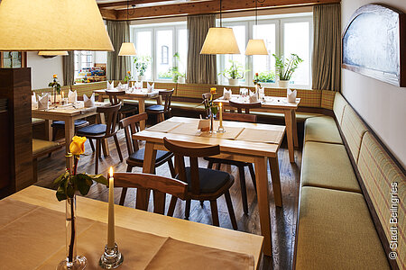 Gastraum in Hotel Fuchsbräu