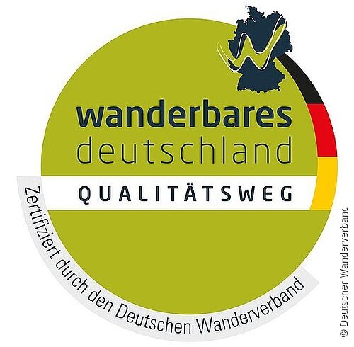 Logo des Deutschen Wanderverbandes das zertifizierte Qualitätswege nutzen dürfen.