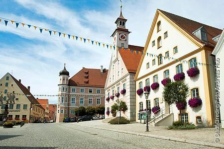 Altstadtansicht der Stadt Greding
