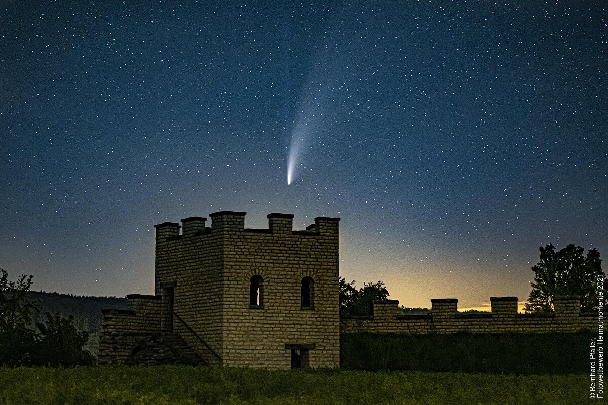 Römerkastell Pfünz mit Komet