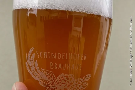 Weizenglas Schindelhofer Brauhaus ; Weizenstutzen