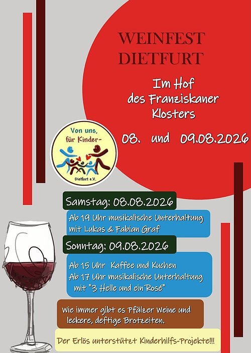 Weinfest V.u.f.Ki 08. + 09.08.2026