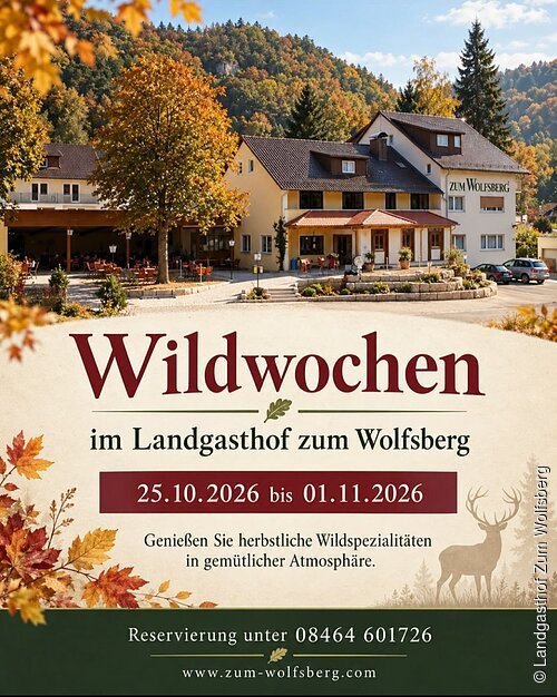 Das Plakat zeigt die Hausansicht des Landgasthofes ...